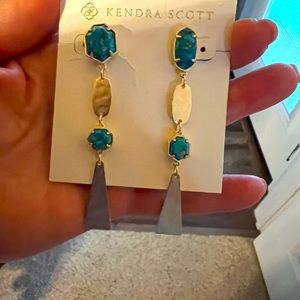Kendra Scott Nadia bronze veined turquoise